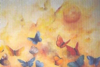 Farfalle amanti del sole - olio su tela