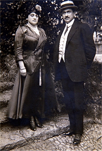 Rigoberto Smeraldi e la moglie Maria Selmi