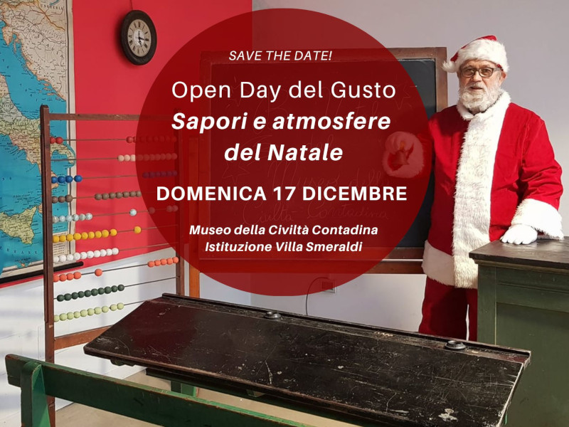Domenica 17 dicembre "Open day del gusto - Sapori e atmosfere del Natale"