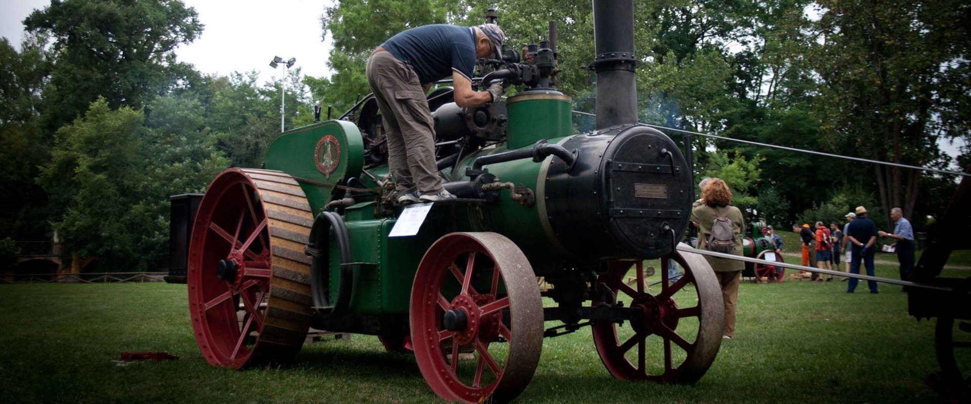 Immagine della locomobile a vapore